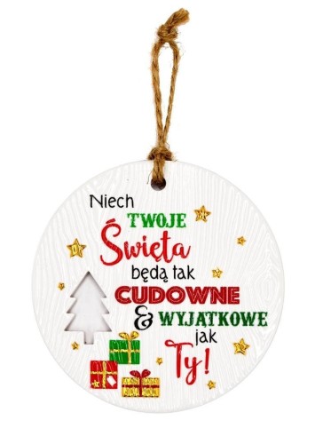 Zawieszka ceramiczna Boże Narodzenie