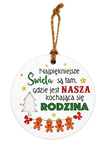Zawieszka ceramiczna Boże Narodzenie