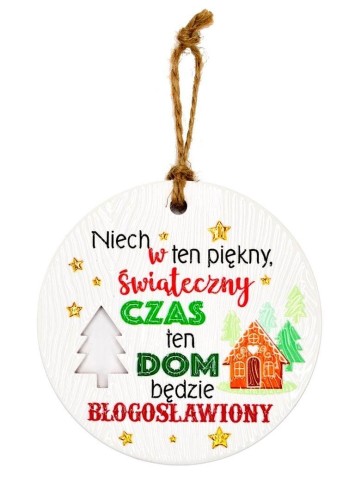 Zawieszka ceramiczna Boże Narodzenie
