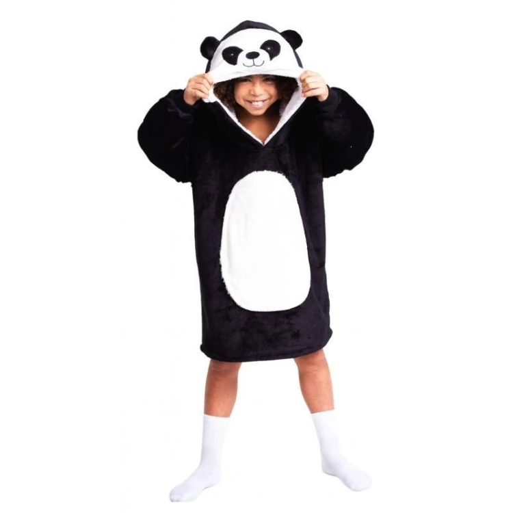 Bluza koc Oversize Panda dla dziecka 7-12 lat