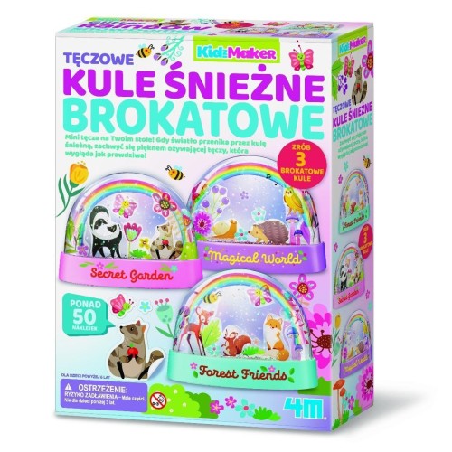 KidzMaker Kule brokatowe śnieżne