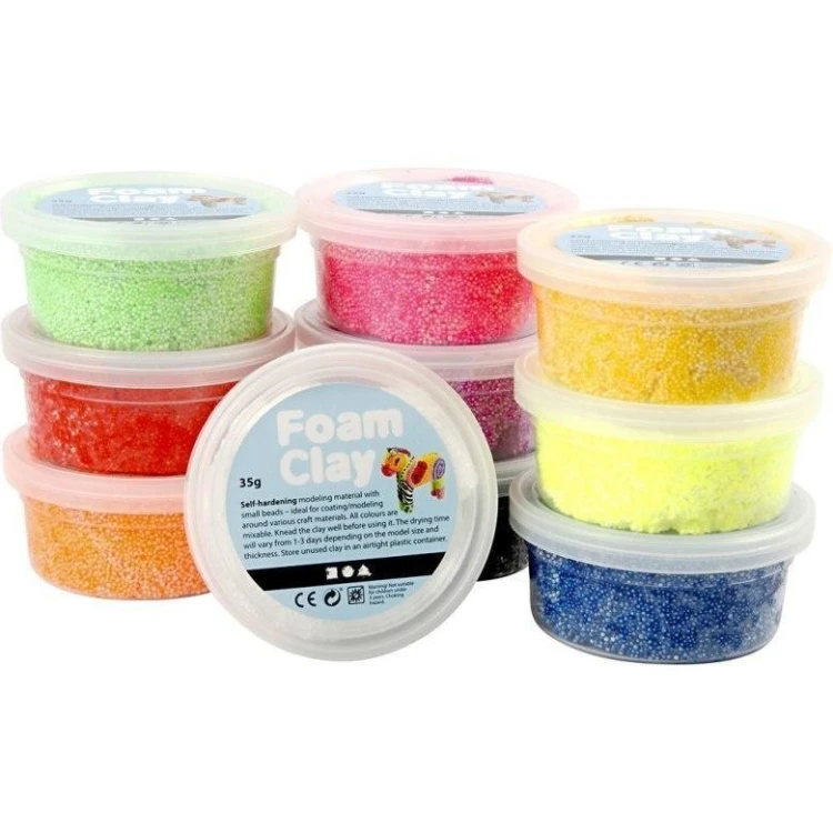 Masa plastyczna Foam Clay 10x35g, Creative Company