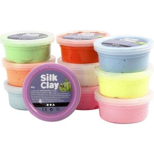 Masa plastyczna Silk Clay pastelowa 10x40g