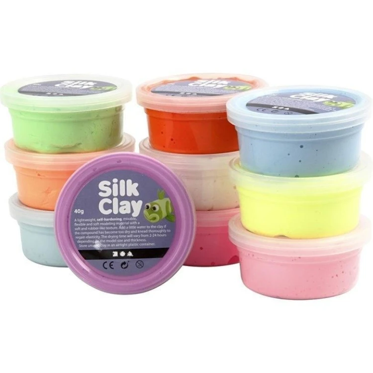 Masa plastyczna Silk Clay pastelowa 10x40g