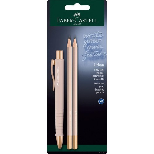 Długopis Poly Ball rose +2 ołówki FABER CASTELL
