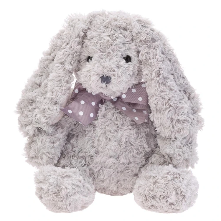 Królik Caramen szary z kokardą 28cm, Beppe