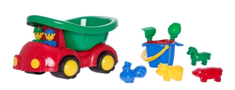 Samochód Ptyś z kompletem Kogucik, Hemar Family