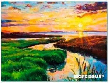 Teczka kopertowa PP A7 Rzeka, Narcissus