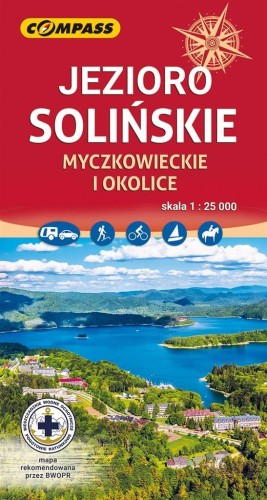 Mapa - Jezioro Solińskie 1:25 000, praca zbiorowa