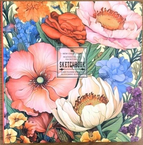 Szkicownik 200x200 24K gładki Kwiaty FRESH, Fresh