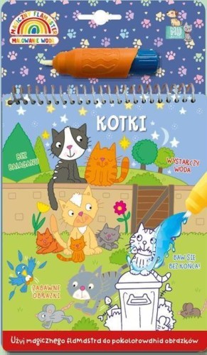 Malowanka z pisakiem wodnym - Kotki