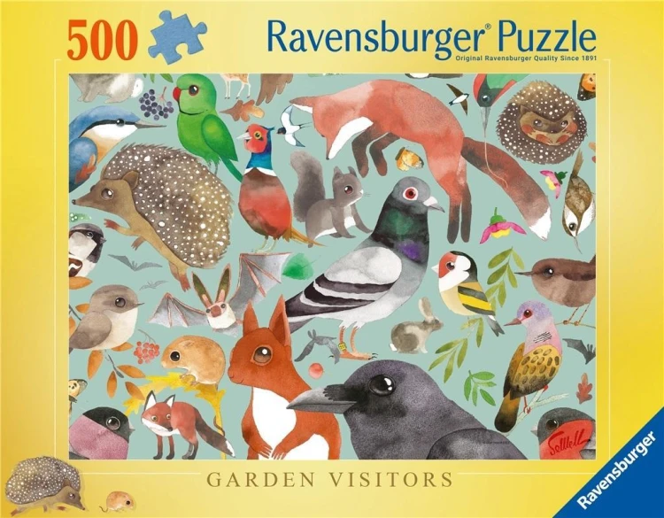 Puzzle 2D 500 Mieszkańcy ogrodów, Ravensburger