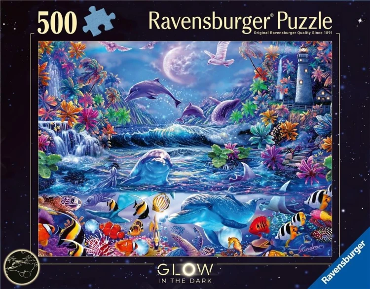 Puzzle 500 świecące - Magiczny świat, Ravensburger