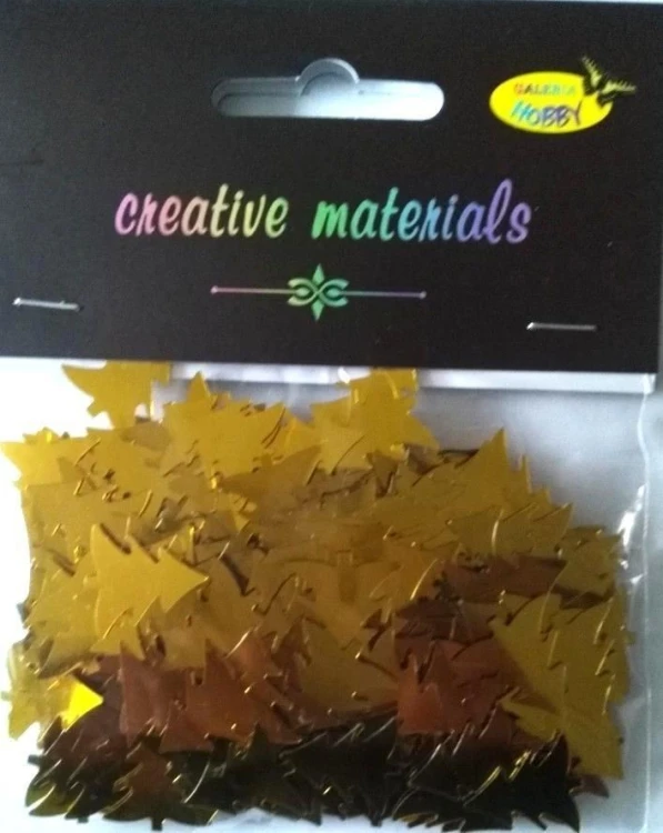 Elementy z folii choinki złote 15g, Galeria Hobby