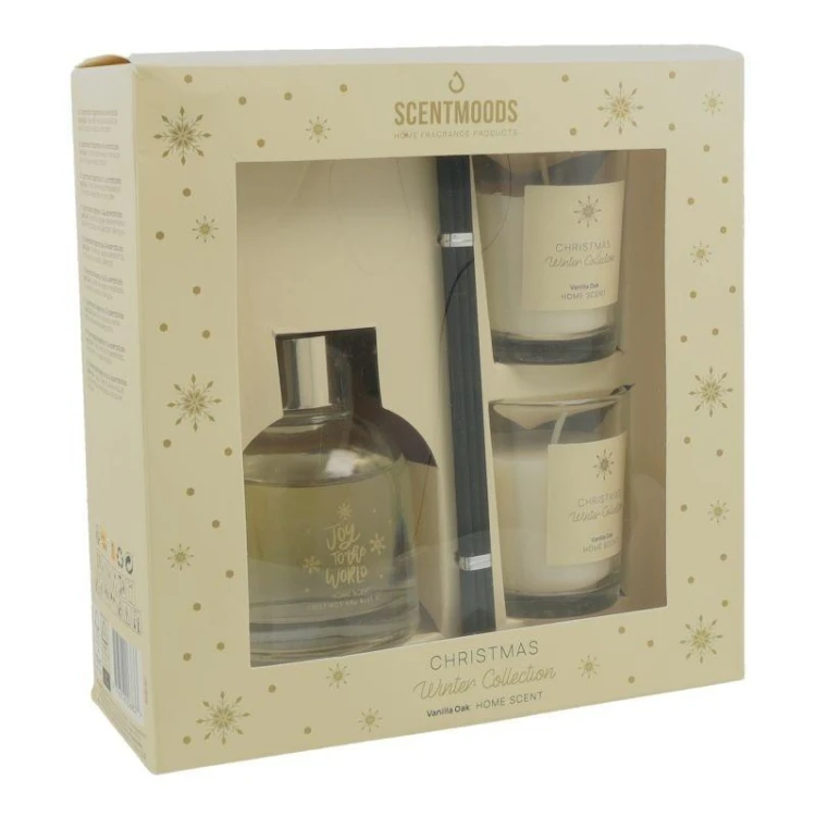 Zestaw 2x świeczka z dyfuzorem Vanilla Oak