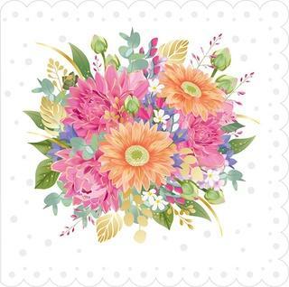 Karnet Uniwersalny - Lace Flowers