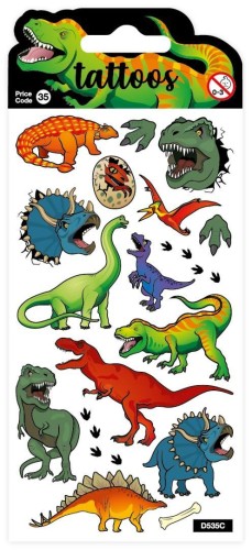Tatuaże - Dino Tattoo, Card Group Greetings