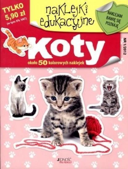 Naklejki edukacyjne - Koty, Praca zbiorowa