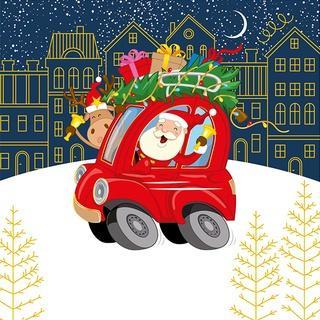 Karnet KW Boże Narodzenie - Ruby Car