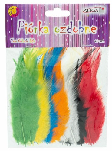 Piórka 8-12cm 40szt, Aliga