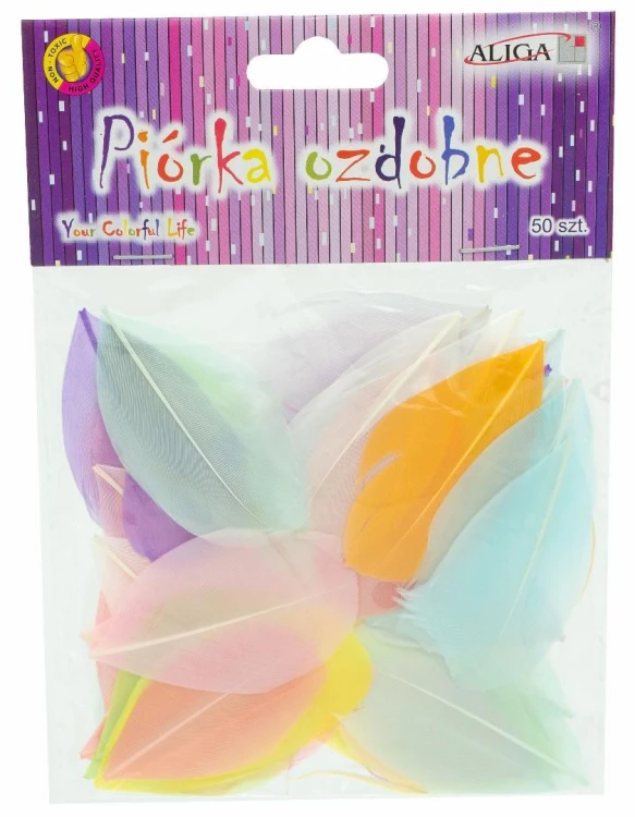 Piórka 4-8cm 50szt, Aliga