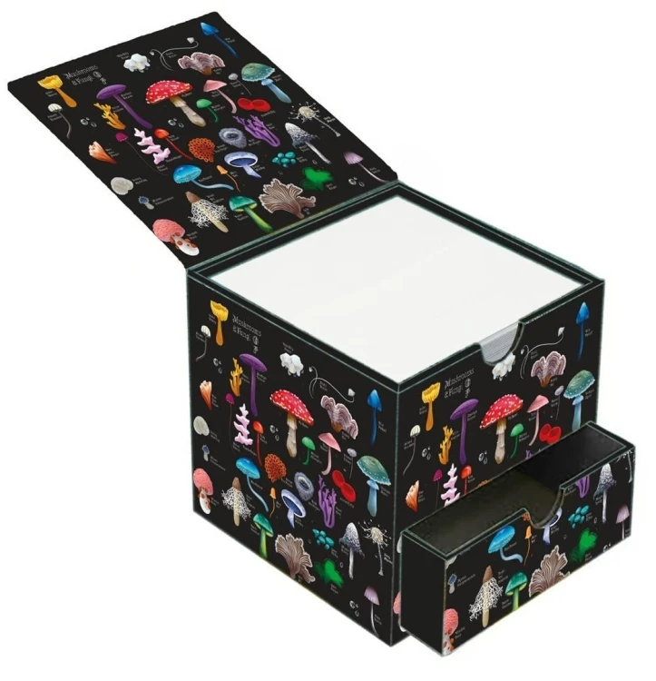 Karteczki biurowe box z szufladą Grzyby Anna Stead