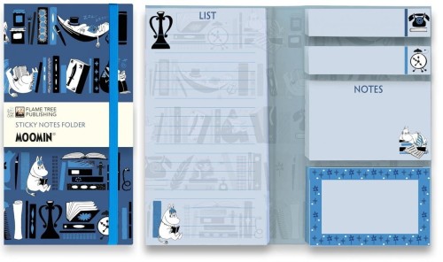 Sticky Notes Muminki Półki z książkami Niebieskie
