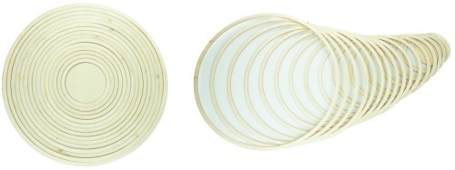 Ringi drewniane 3mmx1cm 16szt, Aliga