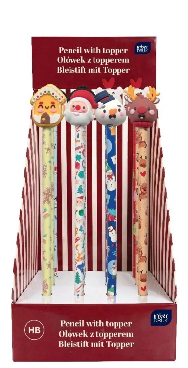 Ołówek z toperem Christmas (12szt)