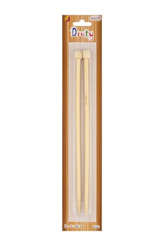 Druty dziewiarskie bambusowe 6mm 2szt, Aliga