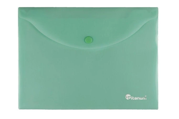 Teczka kopertowa A4 pastelowa zielona, Titanum