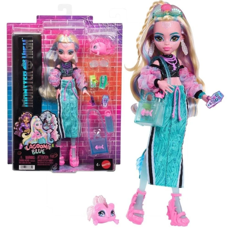 Monster High Lalka Lagoona Blue + zwierzątko