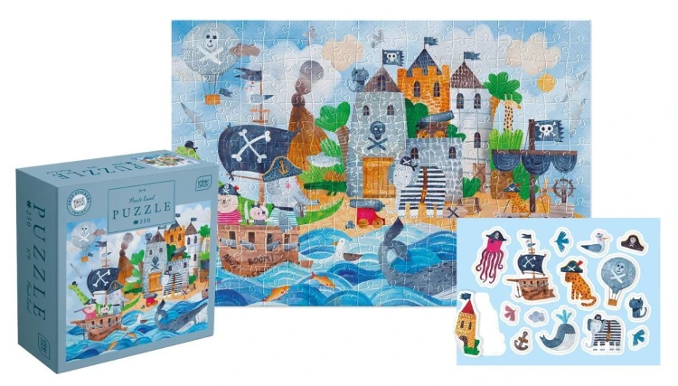 Puzzle 250 Pirate Land, INTERDRUK