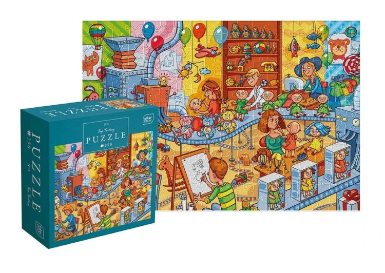 Puzzle 250 Kids Fun Toy factory, INTERDRUK