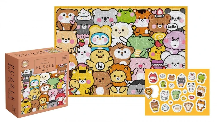 Puzzle 250 Kids Cute Animals, INTERDRUK