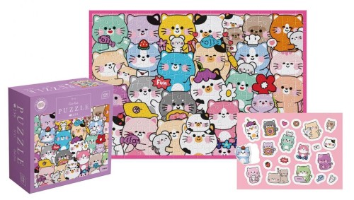 Puzzle 250 Kids Cute Cats, INTERDRUK