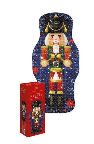 Puzzle 502 Shape Christmas Nutcracker Blue