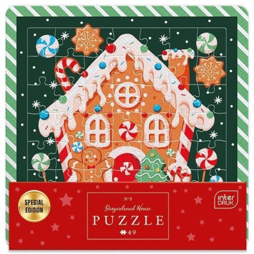 Puzzle w ramce 49 Gingerbread House, INTERDRUK