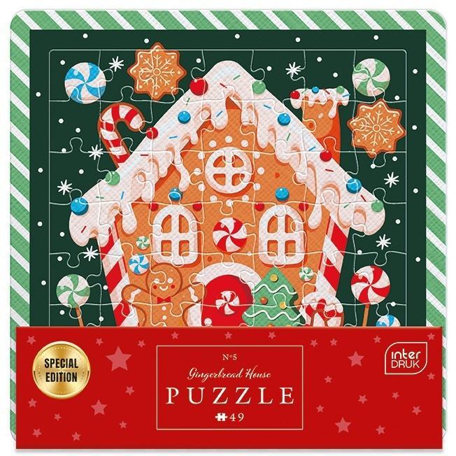 Puzzle w ramce 49 Gingerbread House, INTERDRUK