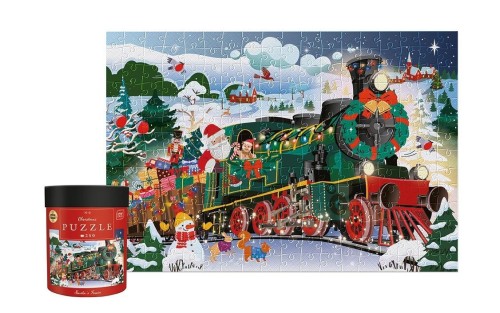 Puzzle 250 Christmas Santa's Train, INTERDRUK