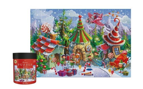 Puzzle 250 Christmas Elf Village, INTERDRUK