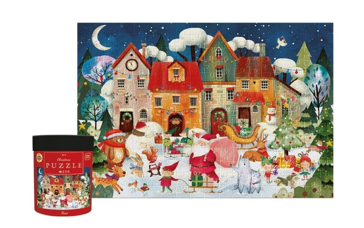 Puzzle 250 Christmas Snowy Town, INTERDRUK