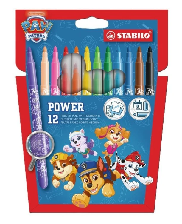 Flamastry Trio Scribi Psi Patrol 12szt STABILO