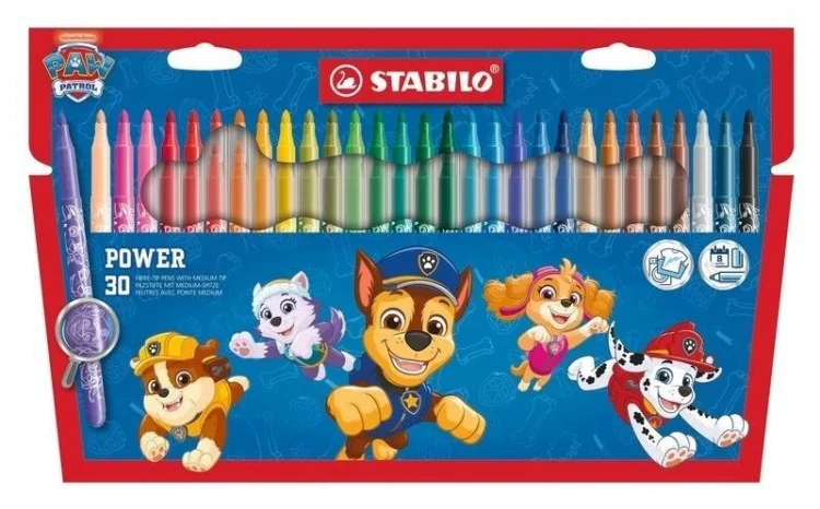 Flamastry Trio Scribi Psi Patrol 30szt STABILO