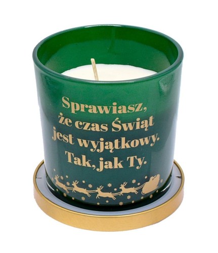 Świeca zapachowa Boże Narodzenie - marcepan