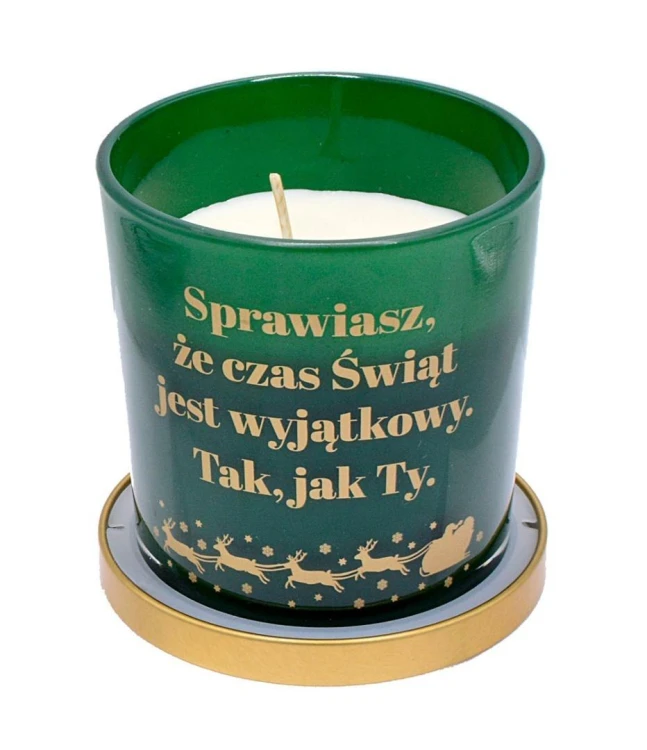 Świeca zapachowa Boże Narodzenie - marcepan