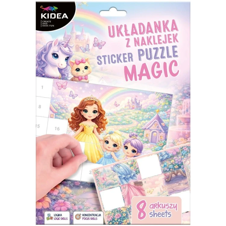 Układanka z naklejek Magic KIDEA, DERFORM