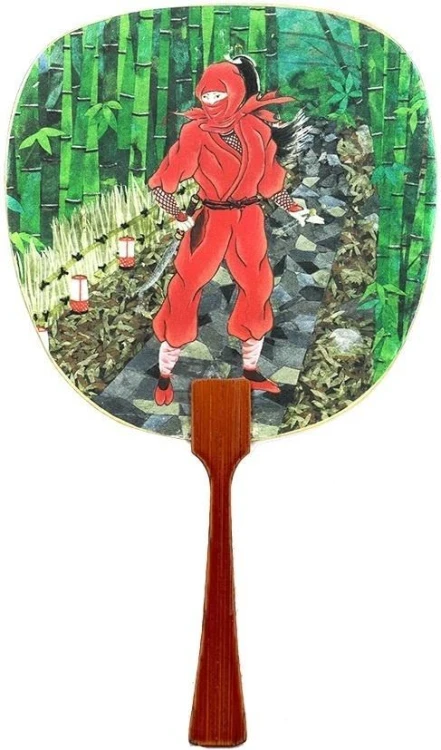 Karnet Wachlarz Czerwony Ninja