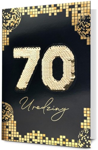 Karnet B6 Urodziny 70