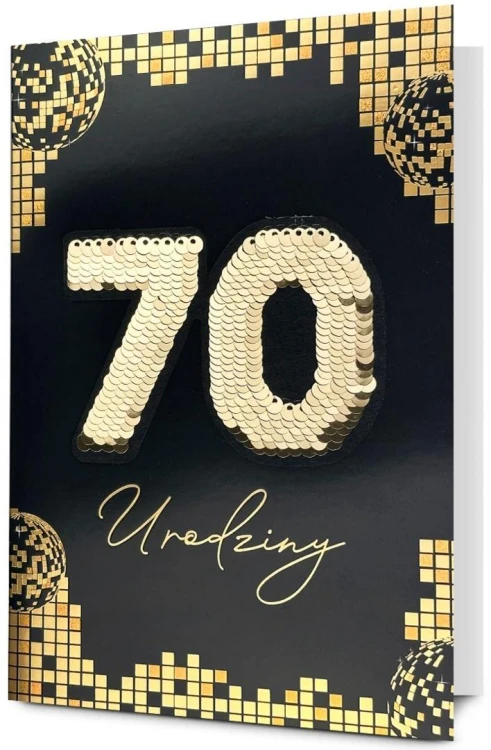 Karnet B6 Urodziny 70